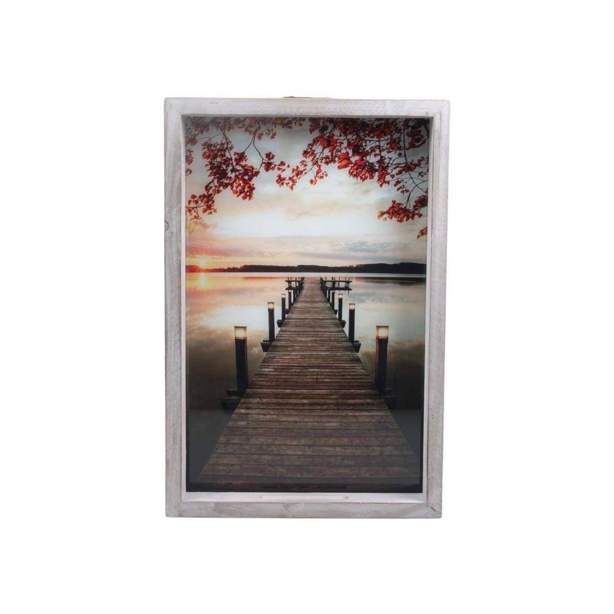 Just Sun - Peinture extérieure avec led Ponton 40 x 7 x 60 cm Just Sun - Image 1