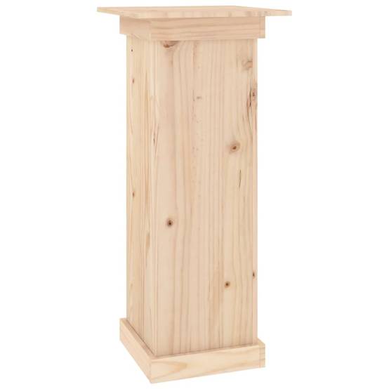 Support à fleurs en Bois de pin massif Présentoir stable pour Patio et Jardin Brun 40x40x90 cm – ComfortXL Outdoor Living - Image 2