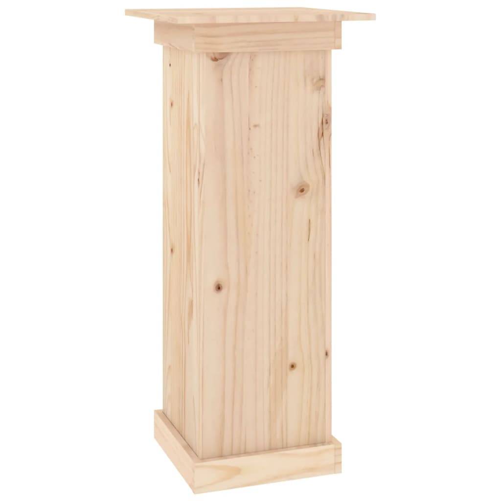 Support à fleurs en Bois de pin massif Présentoir stable pour Patio et Jardin Brun 40x40x90 cm – ComfortXL Outdoor Living - Image 2
