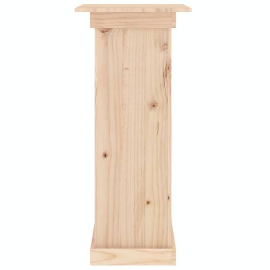 Support à fleurs en Bois de pin massif Présentoir stable pour Patio et Jardin Brun 40x40x90 cm – ComfortXL Outdoor Living - Image 5