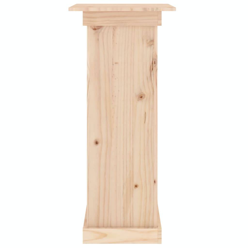 Support à fleurs en Bois de pin massif Présentoir stable pour Patio et Jardin Brun 40x40x90 cm – ComfortXL Outdoor Living - Image 5