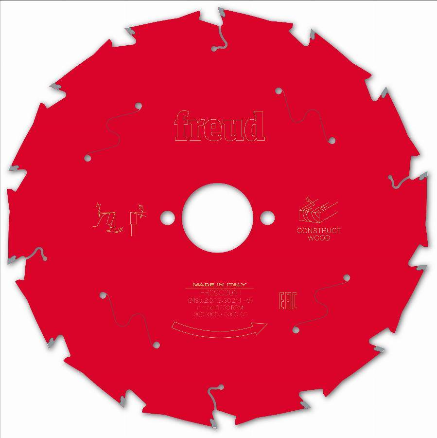 Lame pour scie circulaire portative FREUD - Ø180 2/1,3 AL30 Z14 BA 18° - F03FS09790 -FR09C001H - Image 2