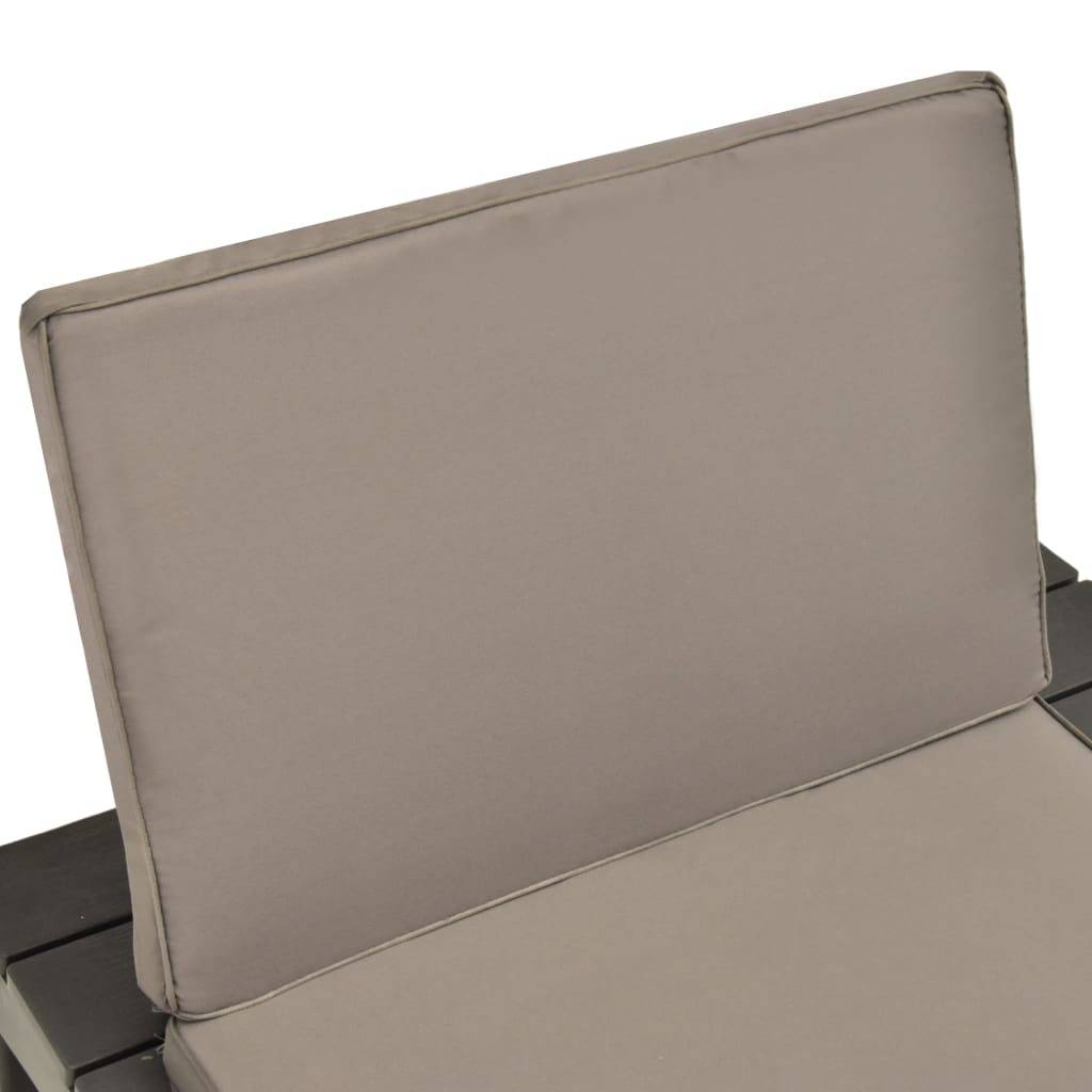 PANGIVO - Chaise de salon de jardin plastique anthracite 78 x 78 x 70 cm - PANGIVO - Image 5