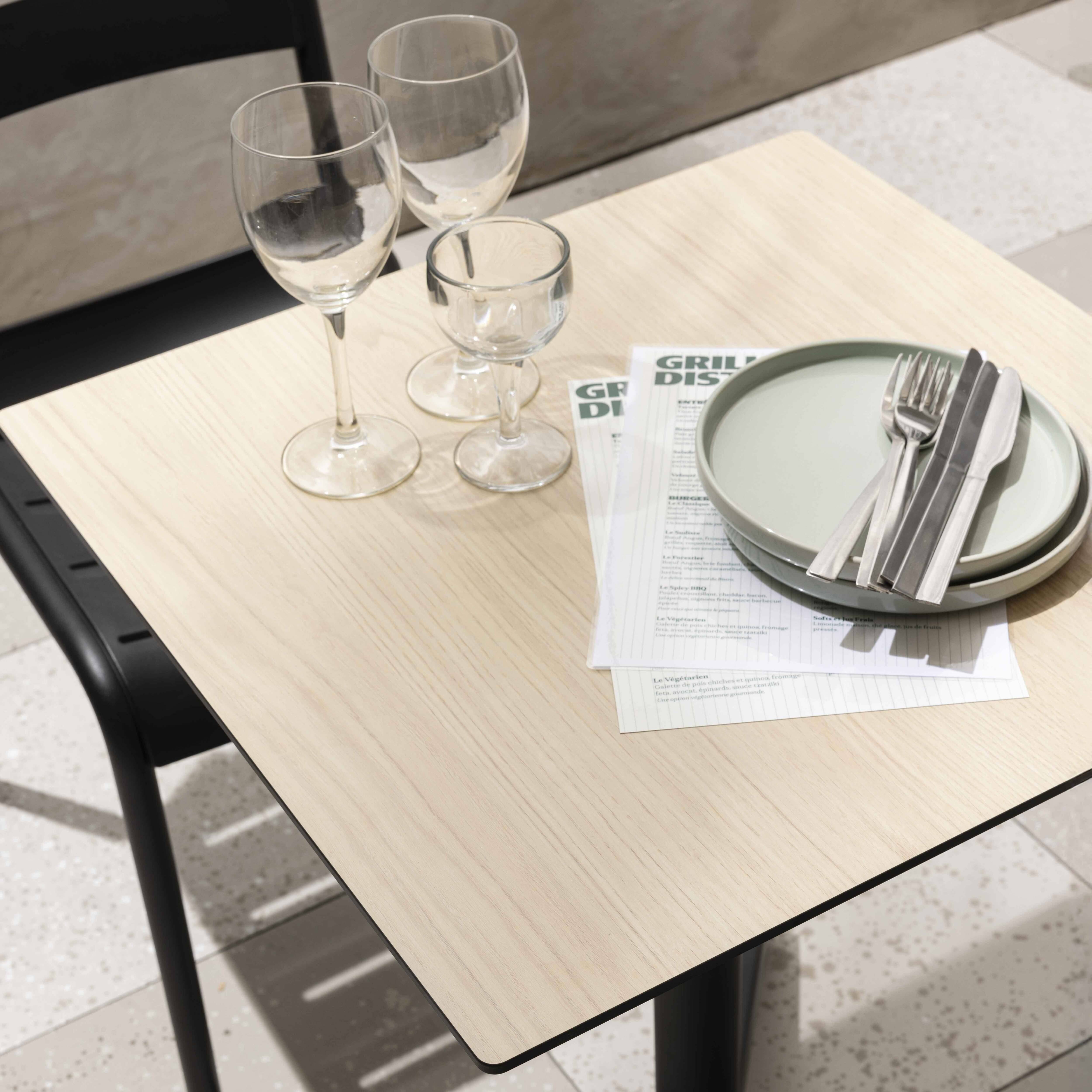 Oviala - Plateau de table stratifié 60x60 cm chêne naturel  Opéra - Oviala - Image 3