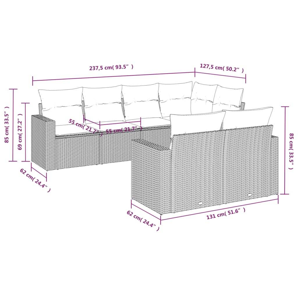 ComfortXL - Salon de jardin bas 7 pièces Résine Tressée Gris Clair avec Coffres de Rangement – ComfortXL Outdoor Living - Image 3