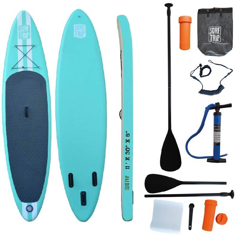 Paddle gonflable - En dropstitch - Avec sac de transport - Dimensions : 275 x 76 x 15 cm - Surftrip - Image 1