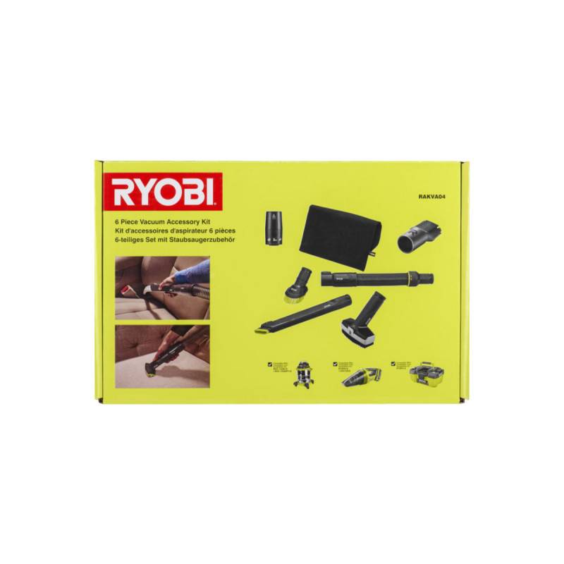Ryobi - Pack RYOBI - Aspirateur à main RHV18-0 - 18V One+ - 600ml - Sans batterie ni chargeur - Kit 6 accessoires RAKVA04 pour nettoyage automobile - Image 5