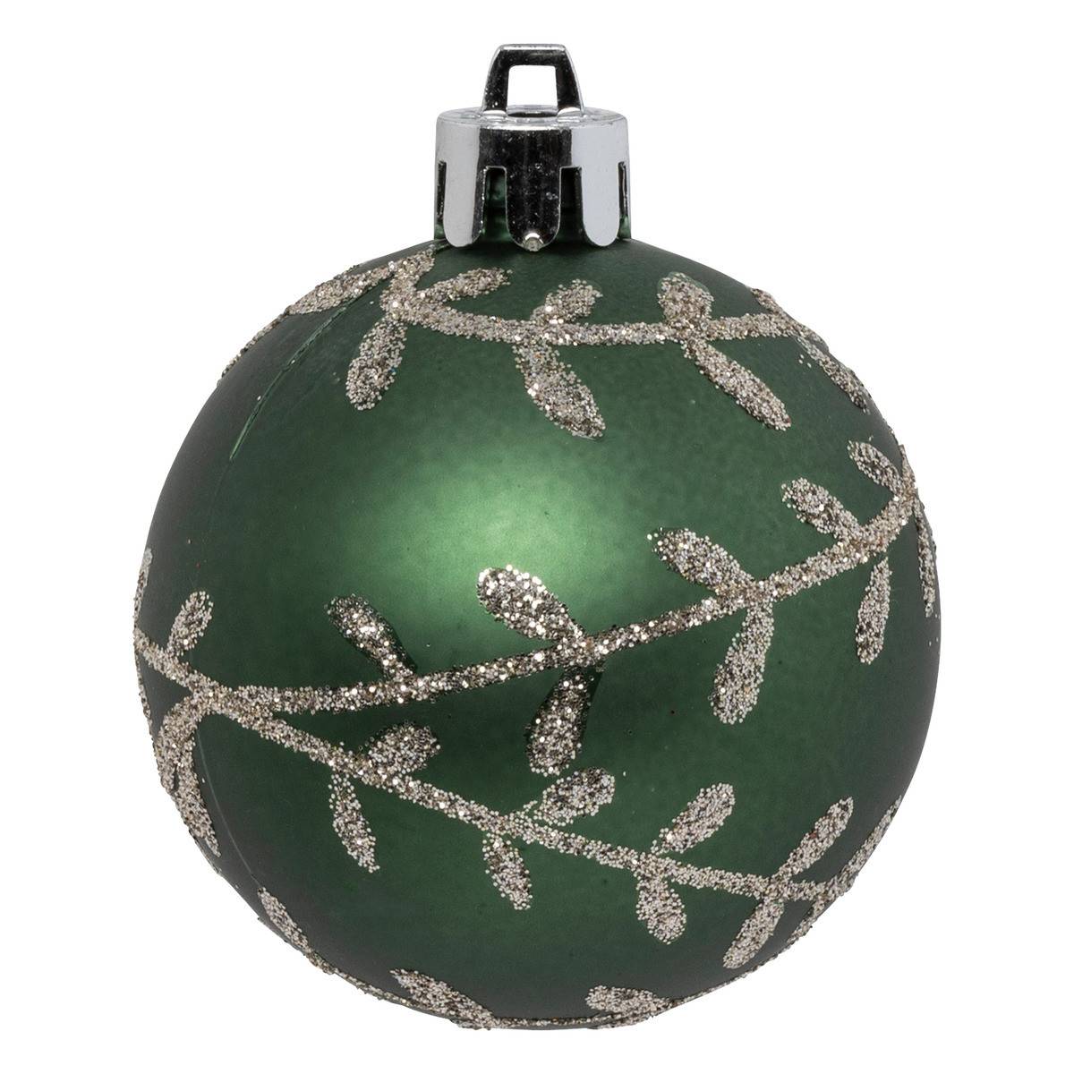 Fééric Lights & Christmas - Déco de sapin Lot de 12 Boules de Noël D 6 cm - Vert et Cuivré - Image 9