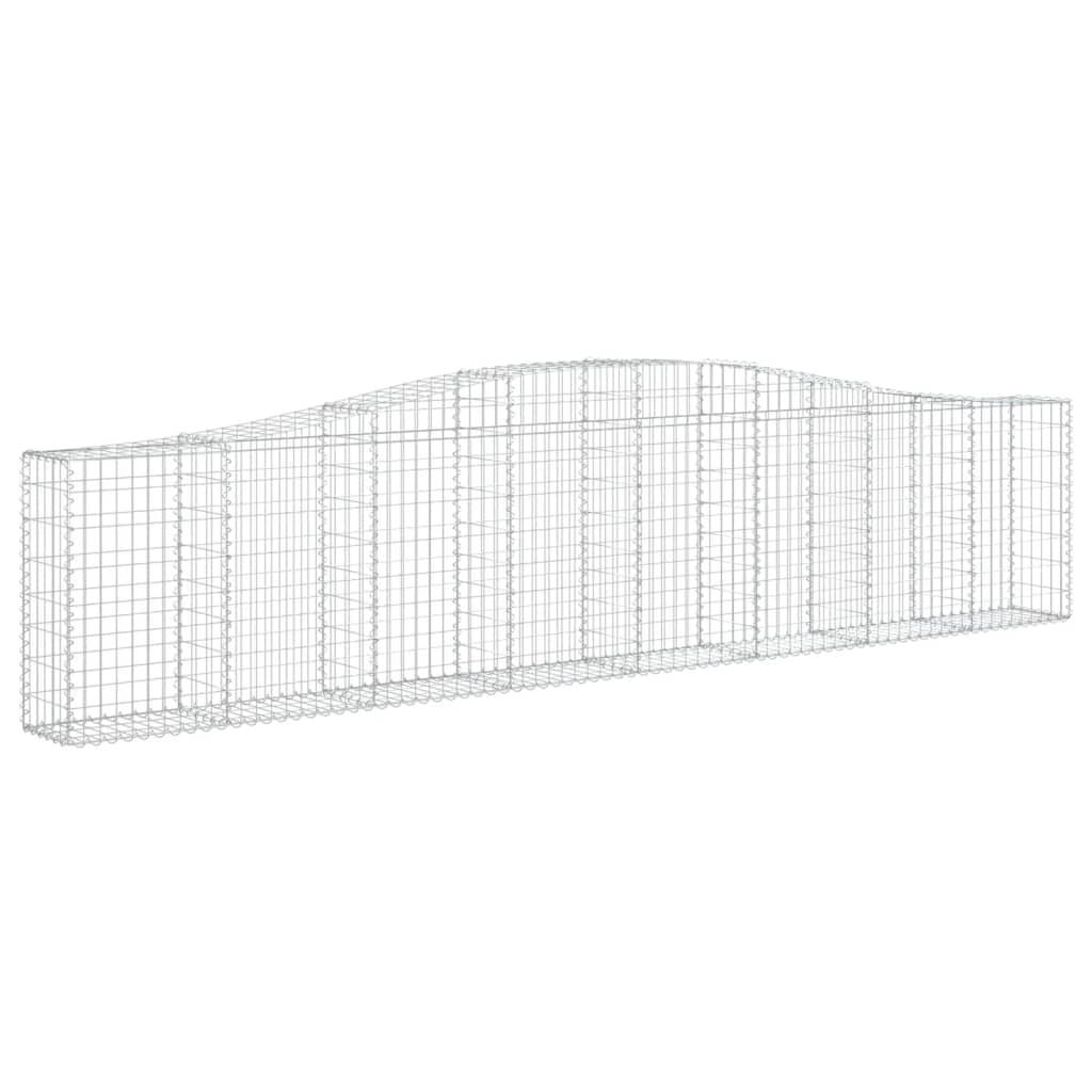 Vidaxl - Paniers à gabions arqués 7 pcs 400x30x80/100 cm Fer galvanisé vidaXL 3145818 - Image 4