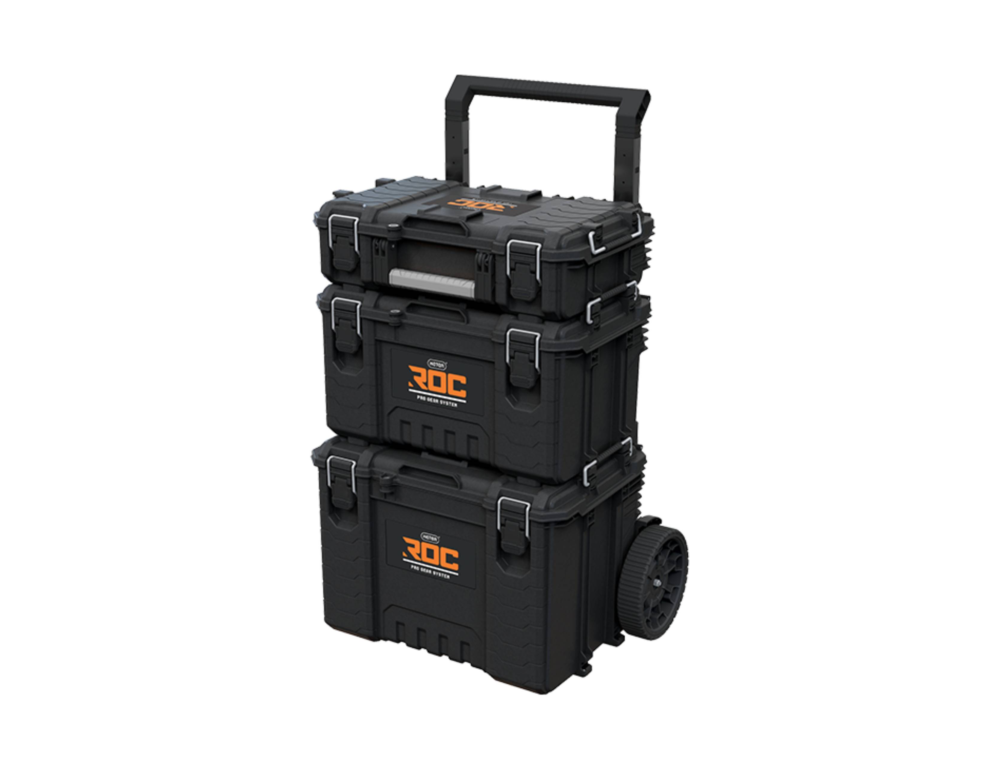 Keter - Système boite d'outils mobile ROC PRO Gear - KETER - 3 pièces (chariot à outils, valise à outils et boîte à outils) - Image 1
