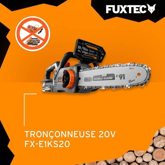FUXTEC - Tronçonneuse batterie - FUXTEC FX-E1KS20 - 20V Guide 10 pouces - Sans batterie ni chargeur - Image 2