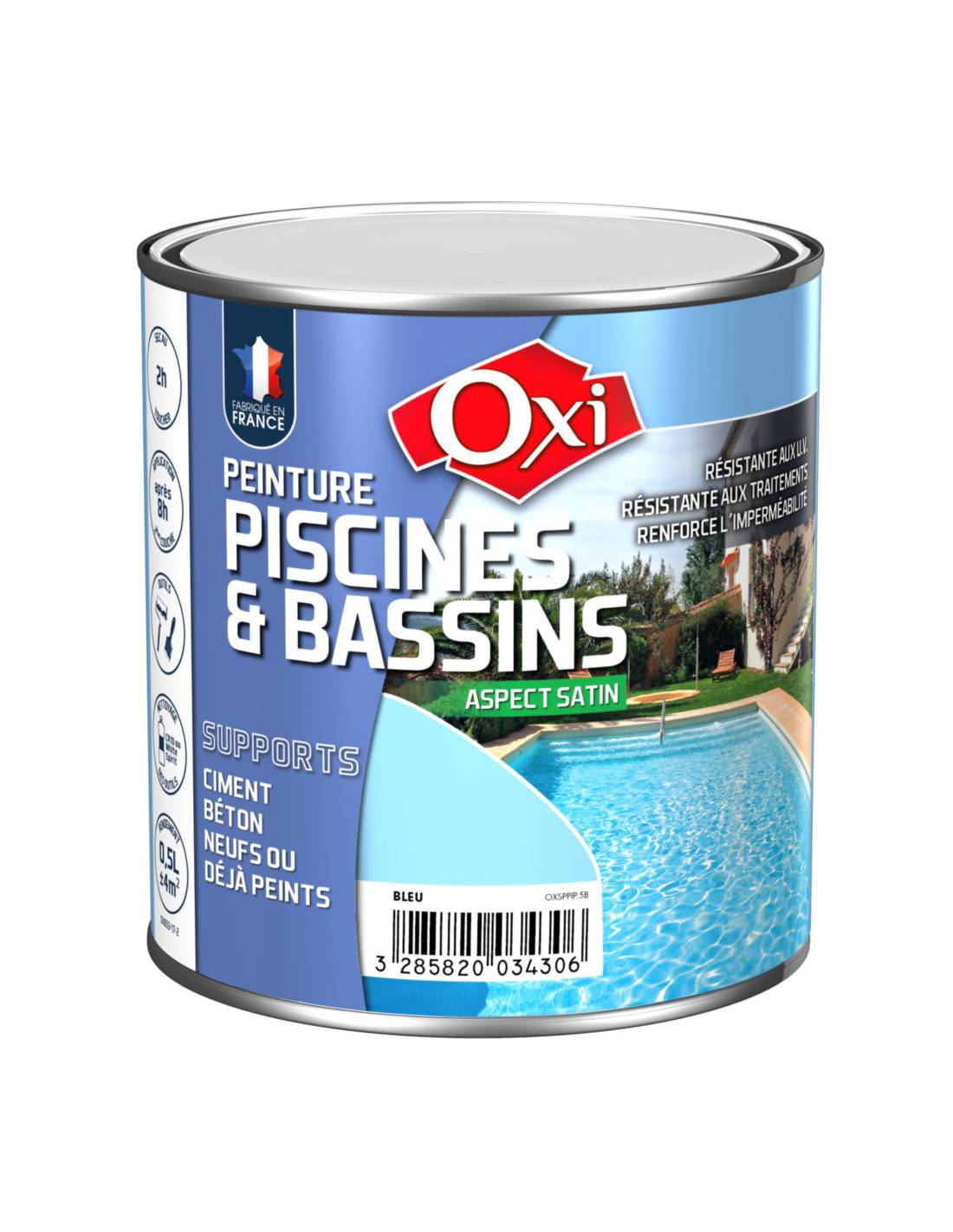 Oxi - Oxi Peinture Piscine 0.5 Litre Blanc - Oxi