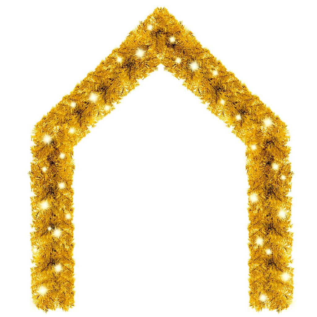 Guirlande de Noël Lumineuse PVC Décoration Scintillante 75 LED Doré 5 m – ComfortXL Outdoor Living - Image 2