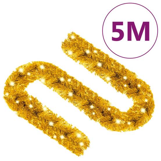 Guirlande de Noël Lumineuse PVC Décoration Scintillante 75 LED Doré 5 m – ComfortXL Outdoor Living - Image 8