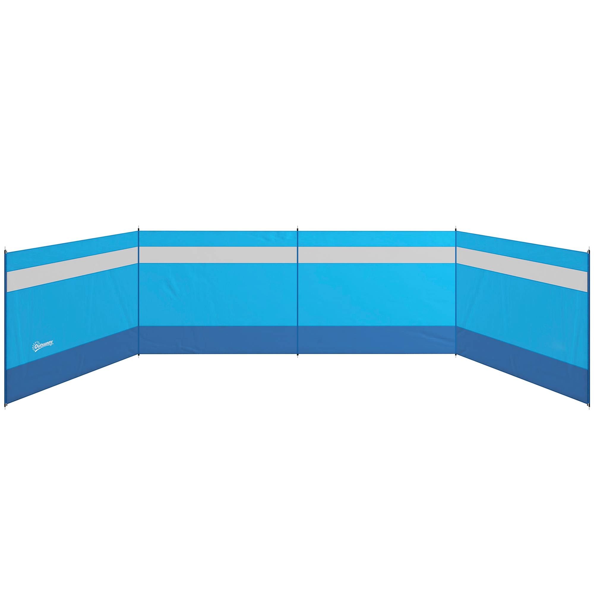 Paravent de camping polyester bleu 725 x 0.1 x 140 cm - PANGIVO