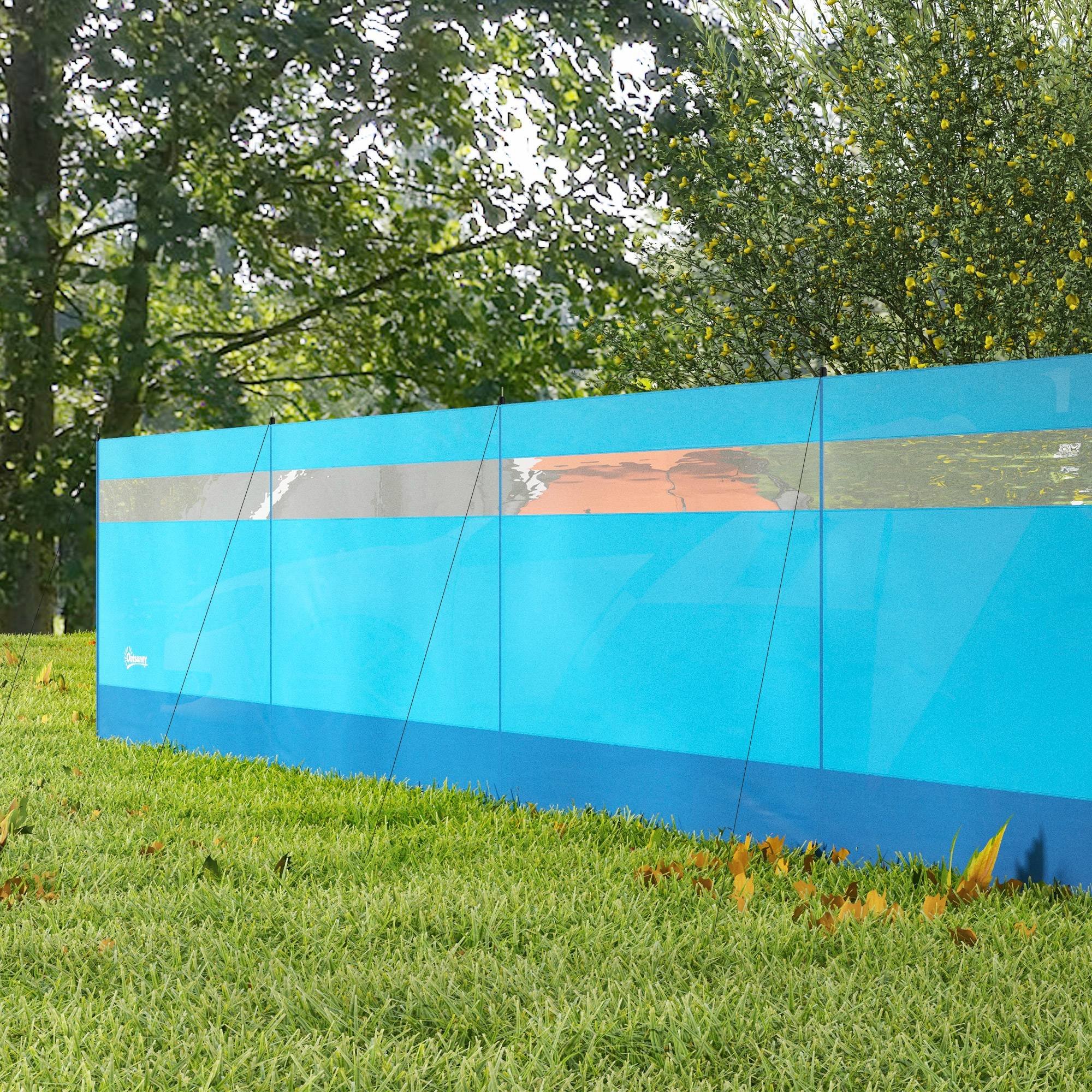Paravent de camping polyester bleu 725 x 0.1 x 140 cm - PANGIVO - Image 10