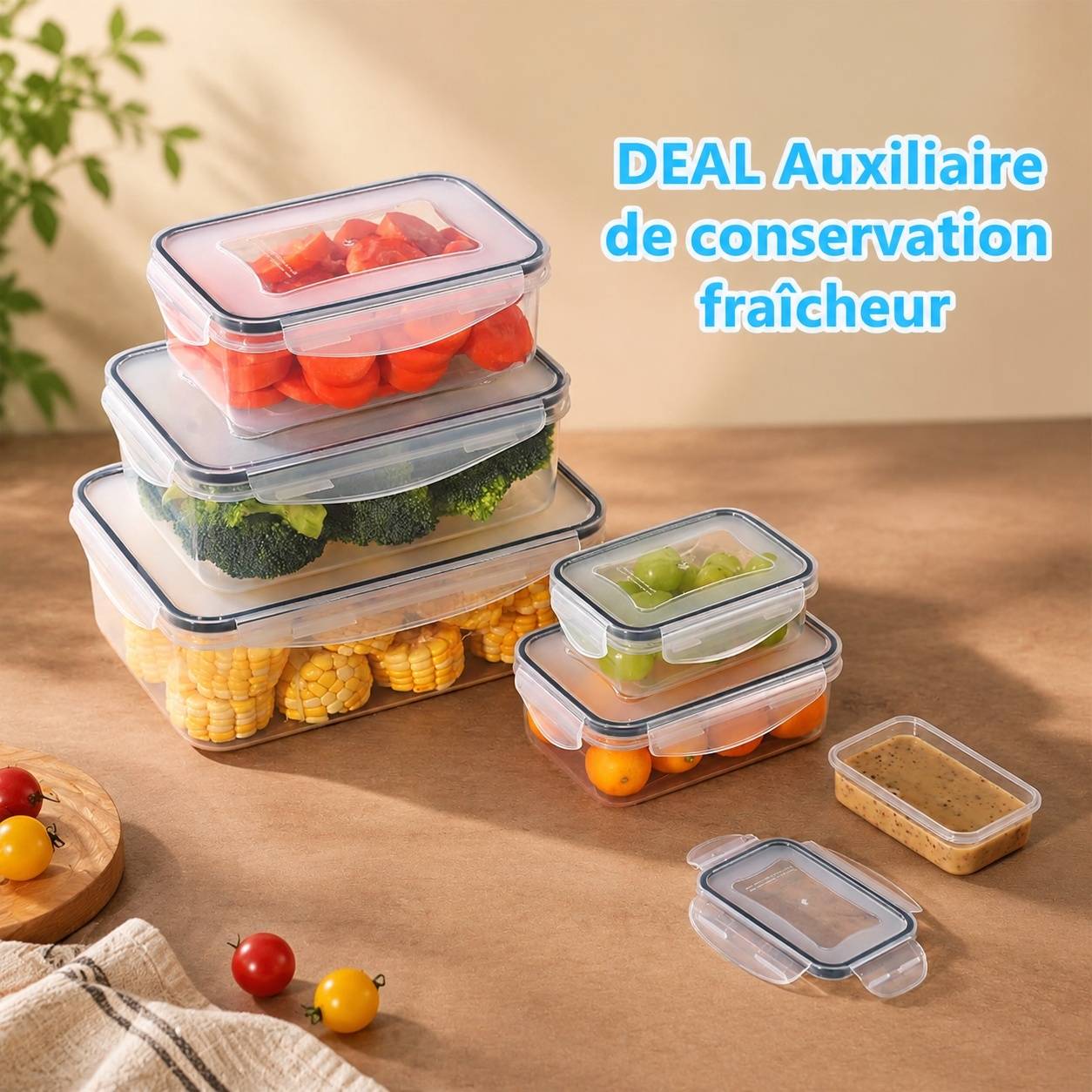 Boîtes de Conservation Alimentaire Hermétiques avec Couvercles Lot de 50 - Image 8