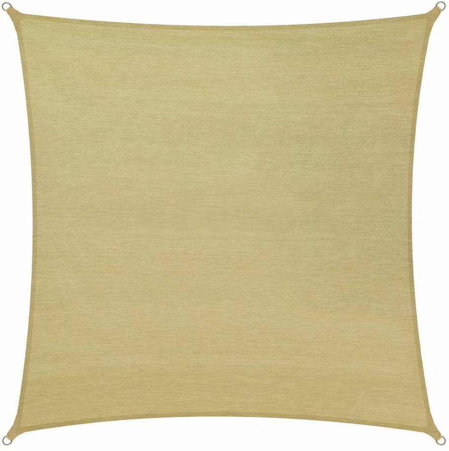 Helloshop26 - Voile d'ombrage taud de soleil 5 x 5 m mobilier de jardin beige - Image 3