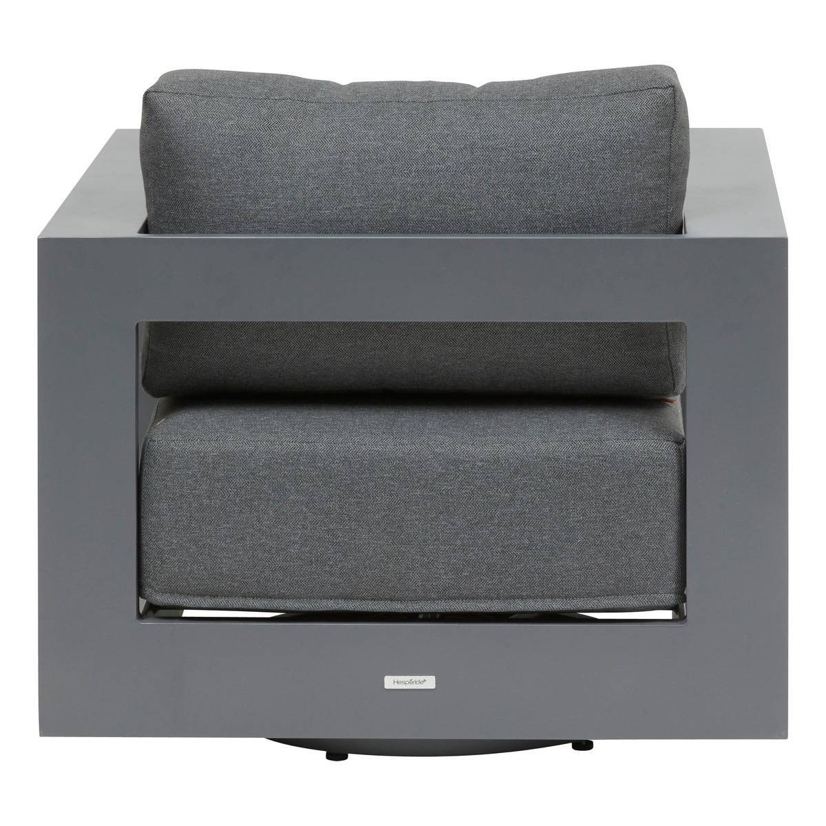 Hesperide - Fauteuil de salon de jardin rotatif ALLURE Gris / Graphite Hespéride - Image 3