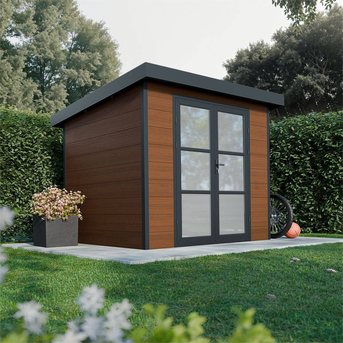Direct Abris - Abri de Jardin Composite ALMA - 5m2 - Brun - Cabane de jardin - Image 1
