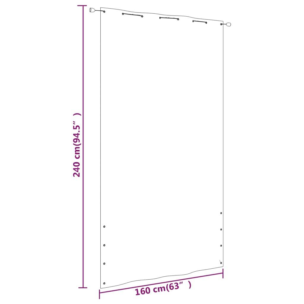 Helloshop26 - Écran de balcon brise pare vue protection confidentialité 160 x 240 cm tissu oxford bleu - Image 5