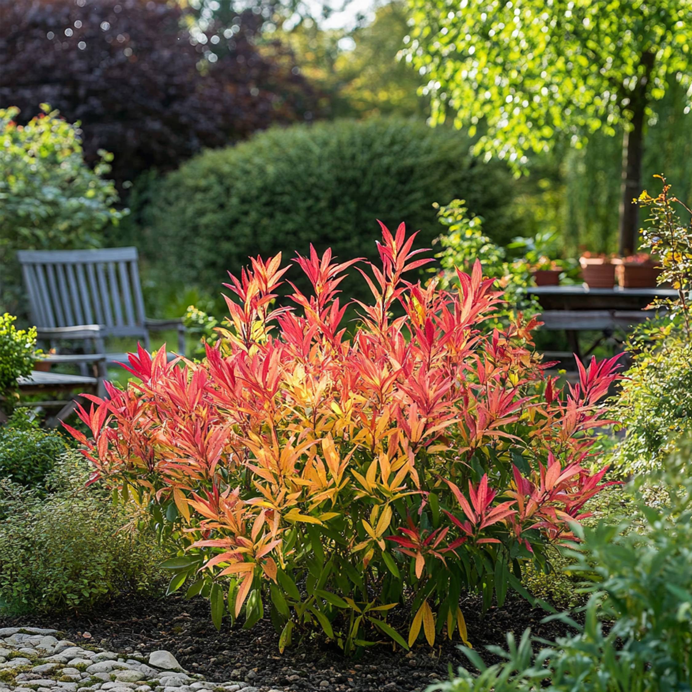 Andromède du Japon - Set de 4 - Pieris 'Forest Flame' - Hauteur 25-40cm - ⌀17cm - Image 3