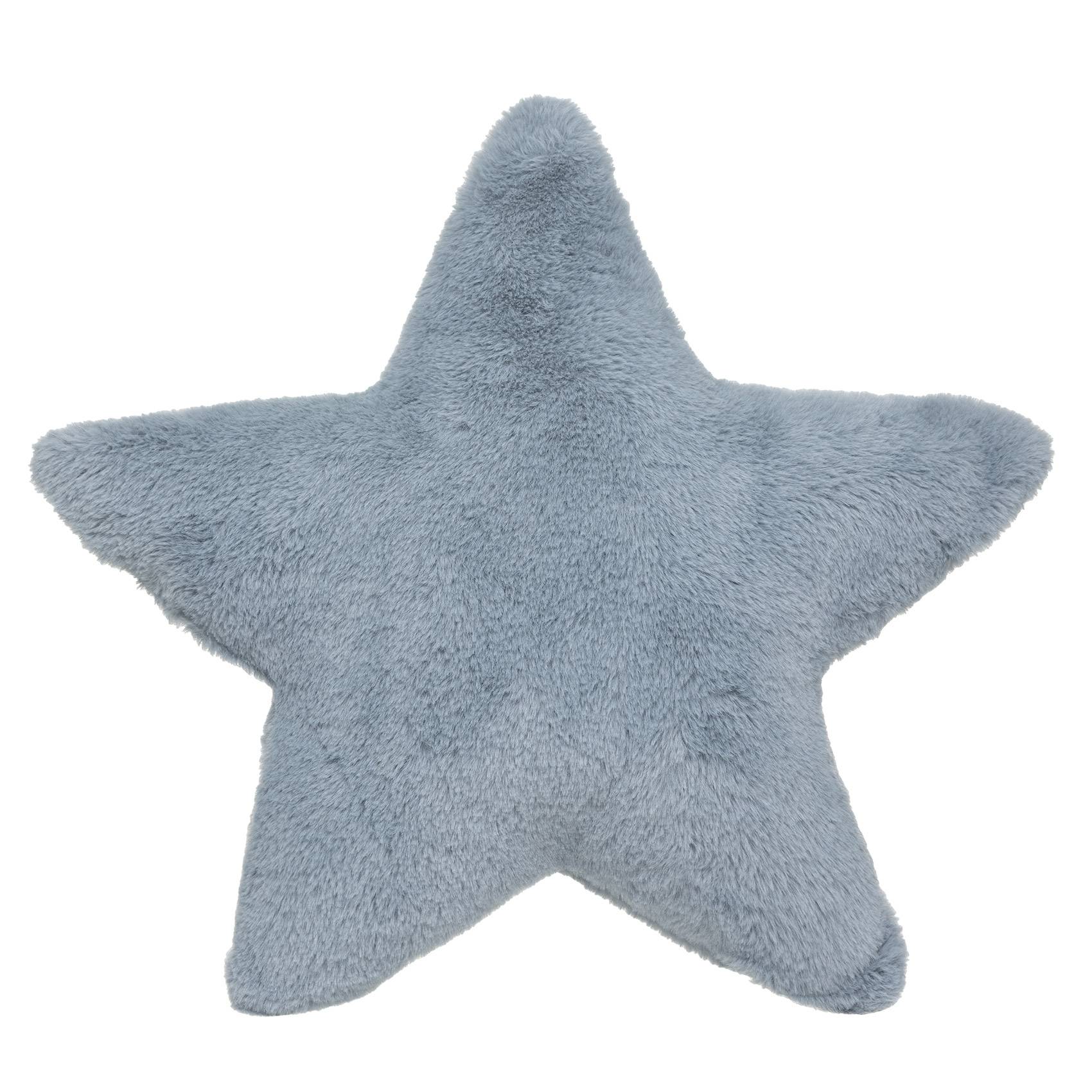 Atmosphera - Coussin étoile imitation fourrure - ATMOSPHERA - Polyester - Bleu - Image 2