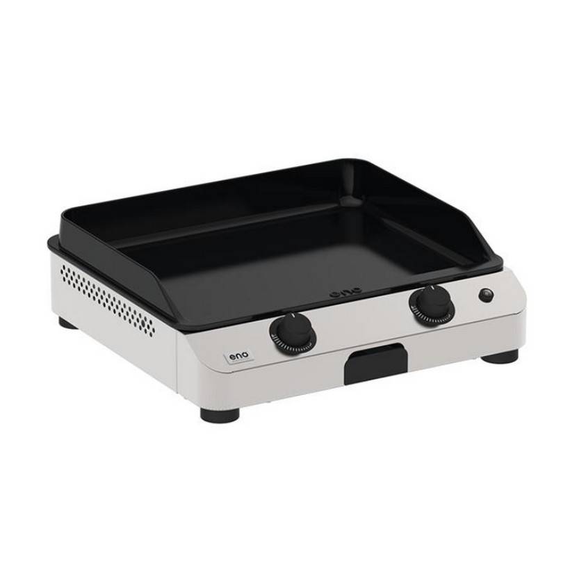 Eno - Plancha gaz 6000w plaque fonte émaillé 57x39cm 580232010701 Eno