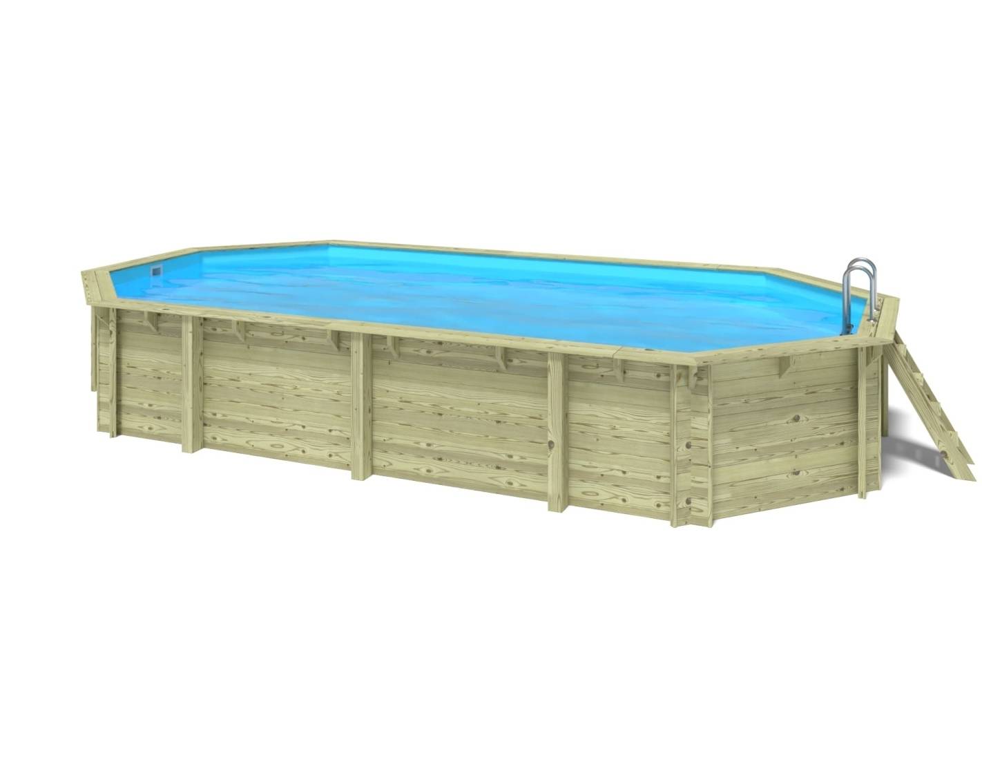 Altanka - Piscine en bois 8.57x4.57 - H.1.31 m fixations à sceller - BAS746OSPI - Image 3