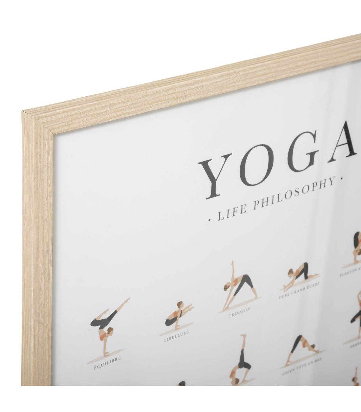 Affiche "Yoga" encadrée et sous-verre 52 x 72 cm - Image 2