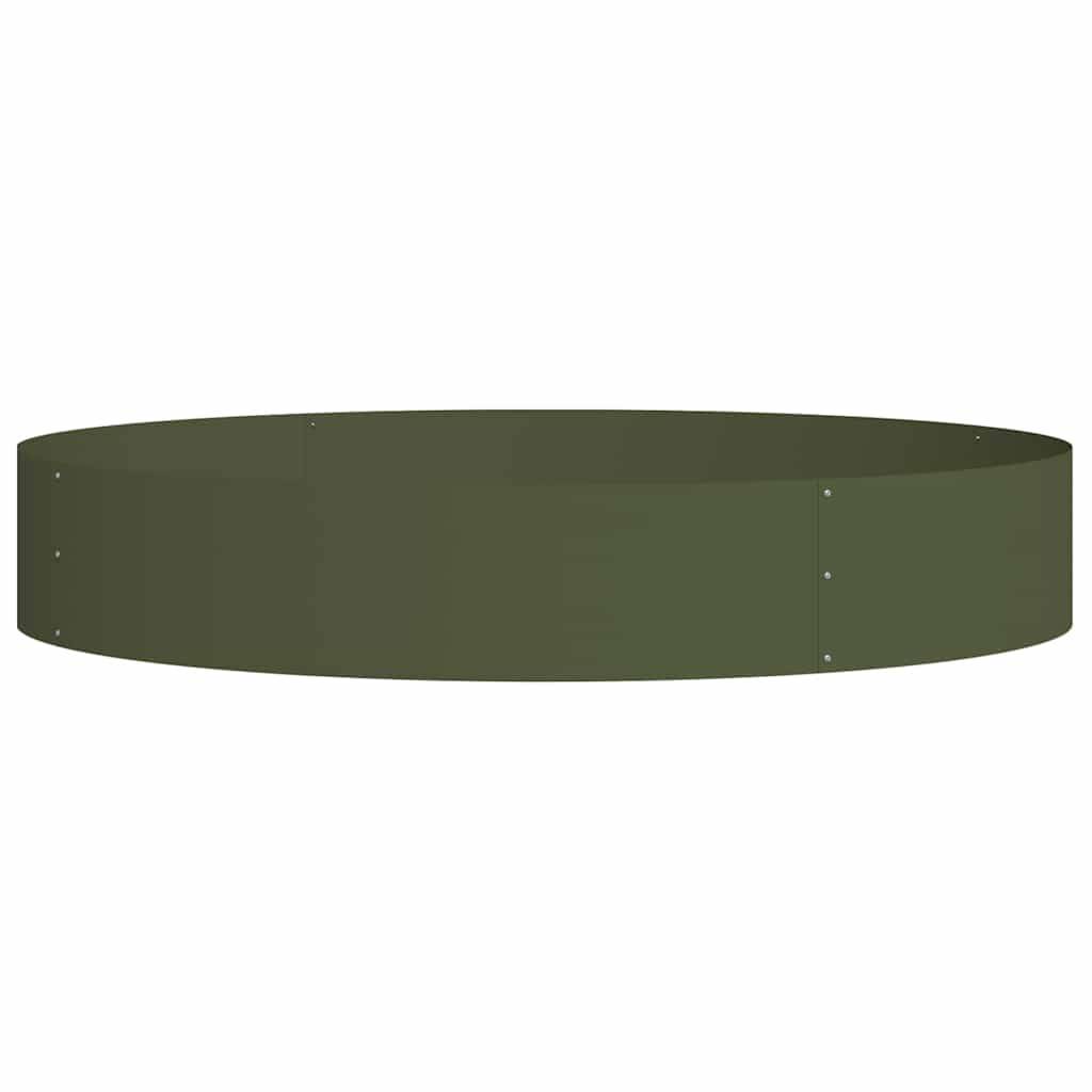Maison Chic - Cache-pot, Pot De Fleurs Vert olive 120 x 120 x 20 cm Acier g427 - Image 1