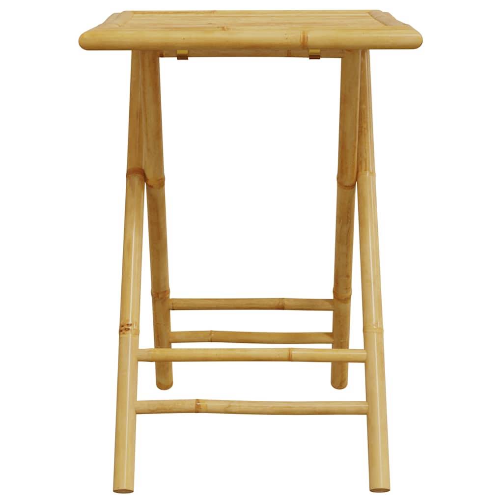 Vidaxl - Ensemble de bistro pliante 3 pcs-Salons de jardin et coussins blanc crème bambou 174965 - Image 8