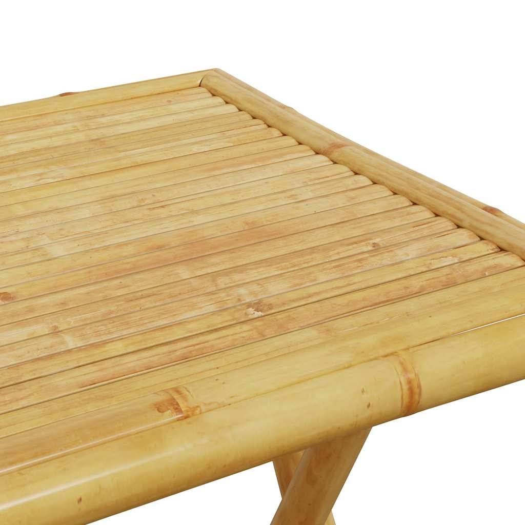 Vidaxl - Ensemble de bistro pliante 3 pcs-Salons de jardin et coussins blanc crème bambou 174965 - Image 10