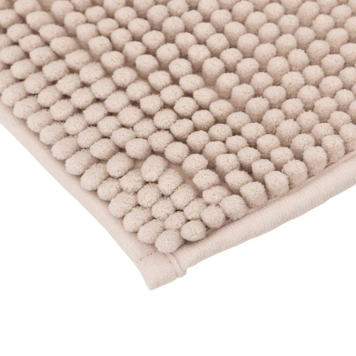 Tapis de Salle de Bain "Chenille" 50x80cm Beige - Image 2