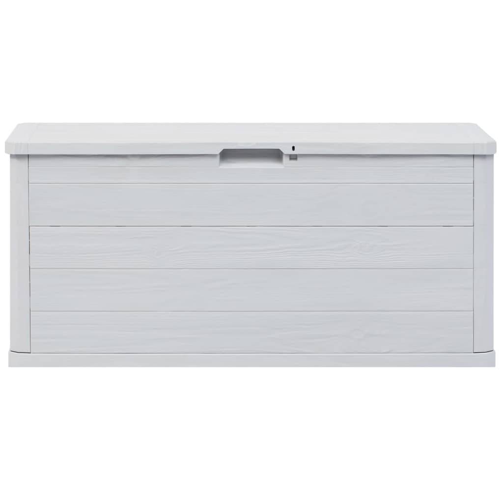 Coffre boîte meuble de jardin rangement 280 litres gris clair - Image 3