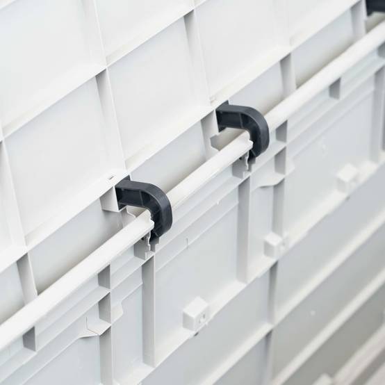 Coffre boîte meuble de jardin rangement 280 litres gris clair - Image 6