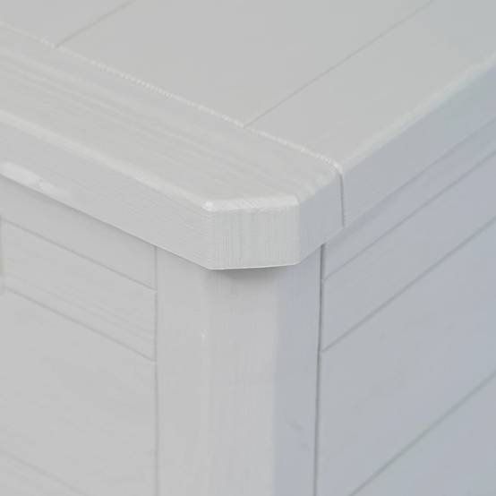 Coffre boîte meuble de jardin rangement 280 litres gris clair - Image 7
