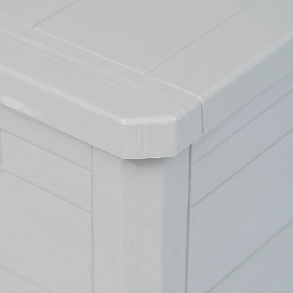 Coffre boîte meuble de jardin rangement 280 litres gris clair - Image 7