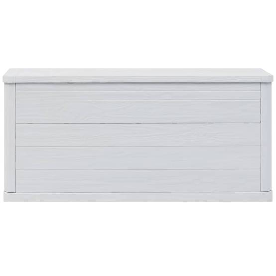 Coffre boîte meuble de jardin rangement 280 litres gris clair - Image 4
