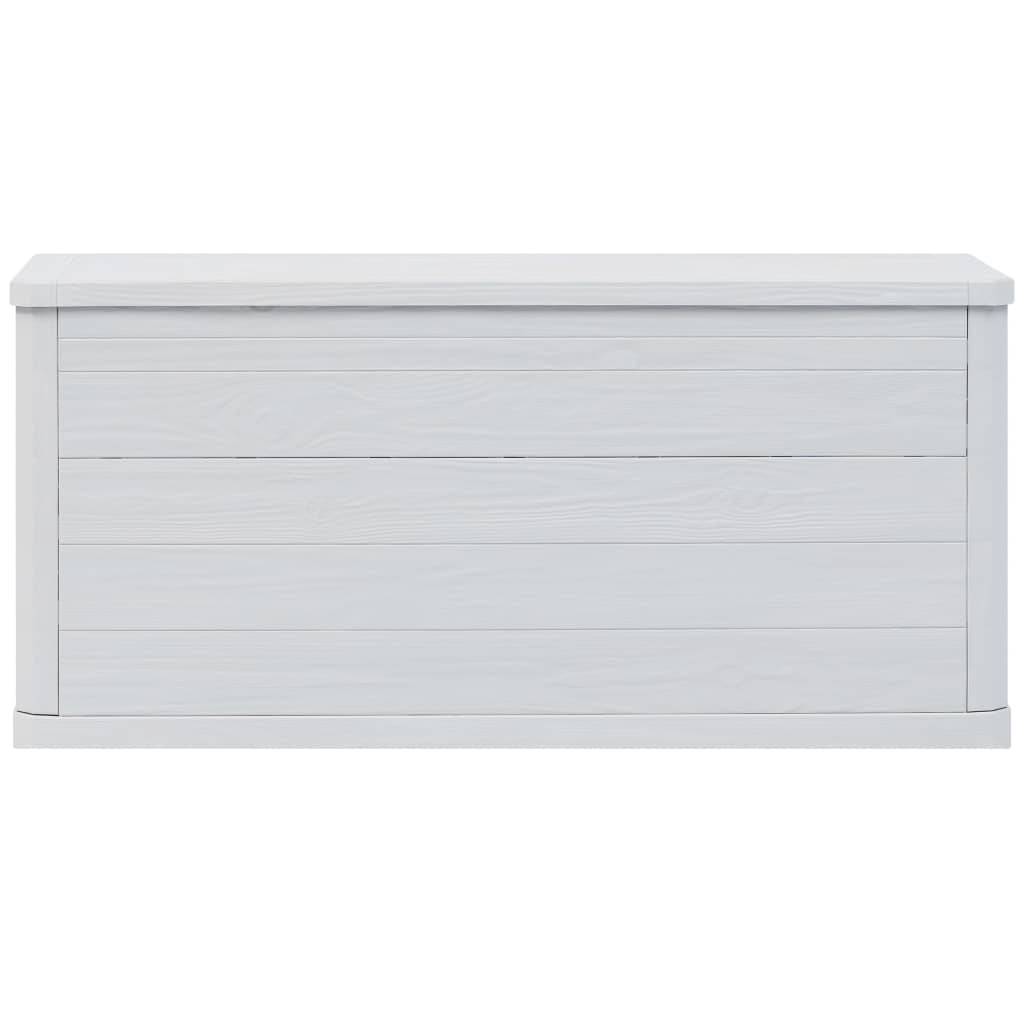 Coffre boîte meuble de jardin rangement 280 litres gris clair - Image 4