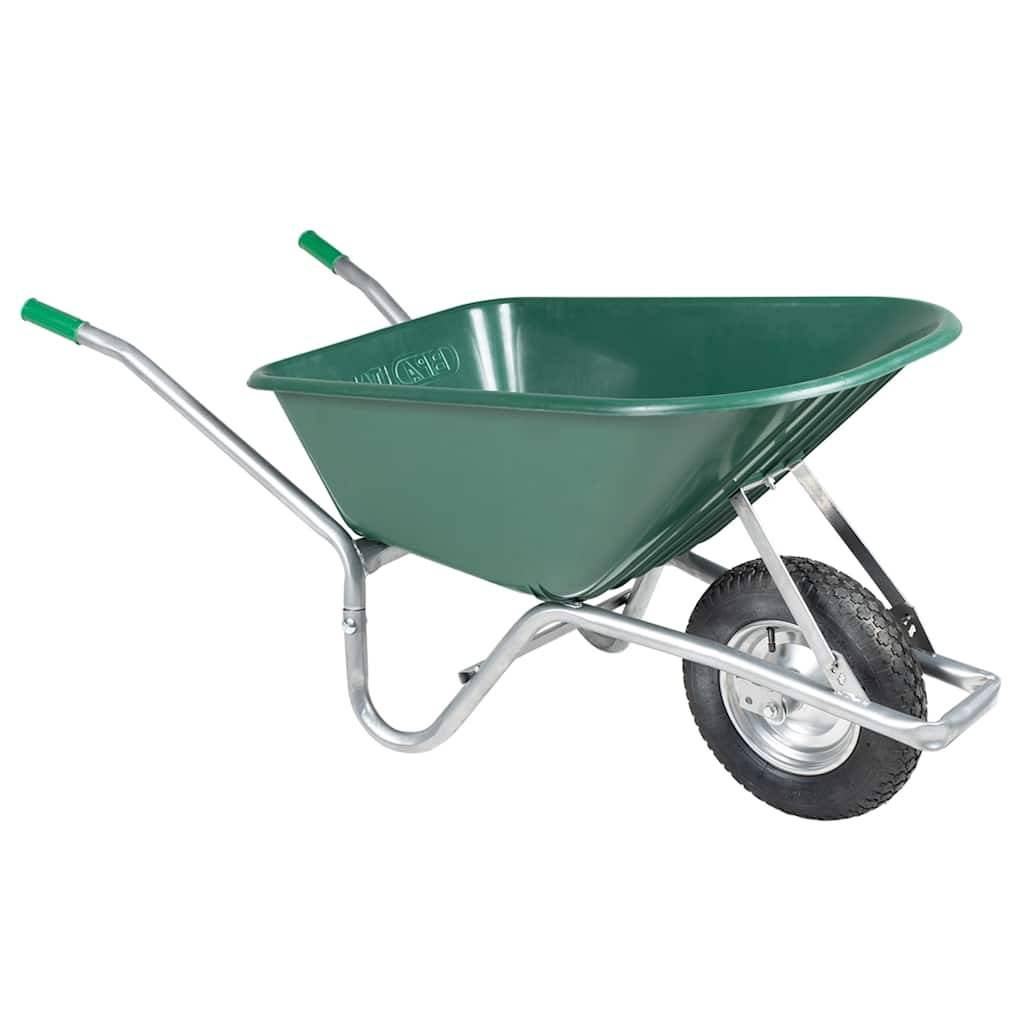 PANGIVO - Brouette acier galvanisé et plastique vert 140 x 63 x 65 cm - PANGIVO - Image 1