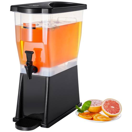 VEVOR Distributeur boissons 11 L, plastique, robinet, couvercle. Jus, limonade. - Image 1