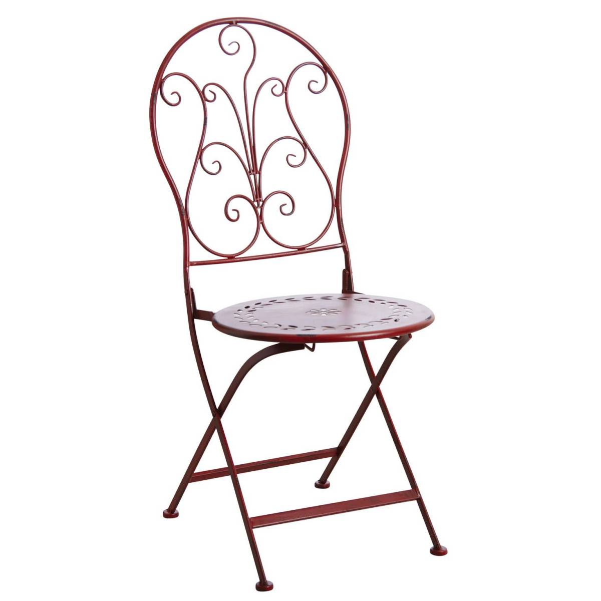 Aubry Gaspard - Chaise de terrasse pliante en métal - Image 1