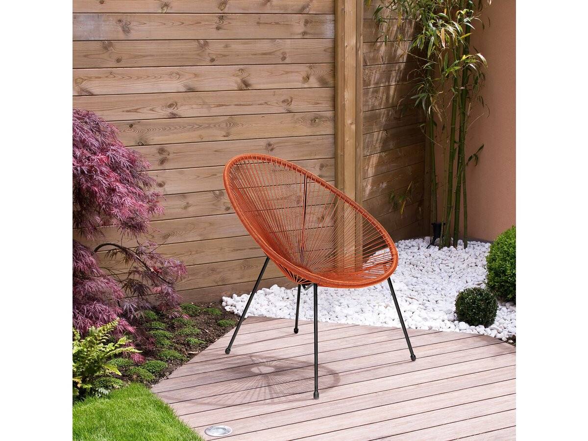 Lot De 2 Fauteuils De Jardin "ania" - Rouge -habitat Et Jardin - Image 2