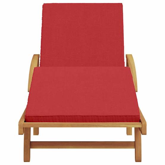 PANGIVO - Transat bois d'acacia massif rouge 200 x 67 x 84 cm - PANGIVO - Image 4