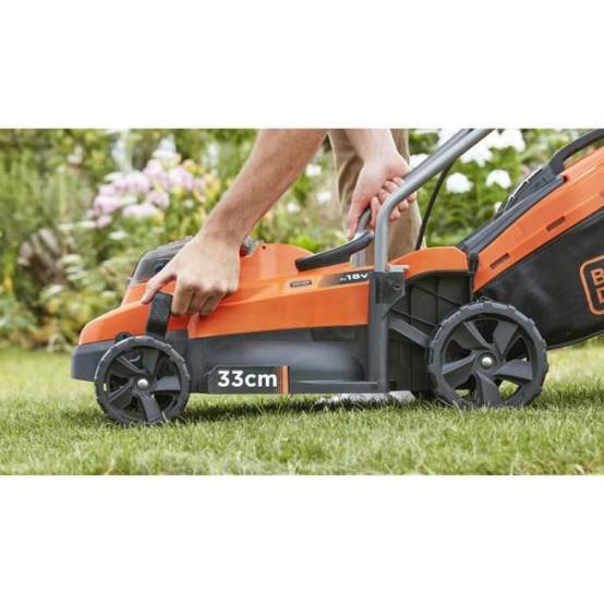 Tondeuse a Gazon sur batterie 18V 33cm de coupe BLACK+DECKER BCMW3318N-XJ - Livré sans batterie ni chargeur - Image 6