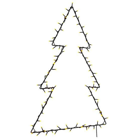 Grande Silhouette Sapin Lumineux 90cm LED 8 Modes USB Déco Murale Noël – ComfortXL Outdoor Living - Image 1