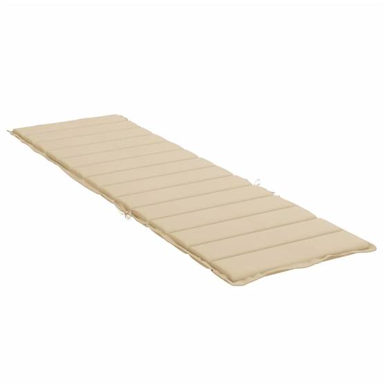 Coussin Bain de soleil | Coussin de chaise longue beige 200x70x3 cm tissu oxford Maison Chic - Image 4