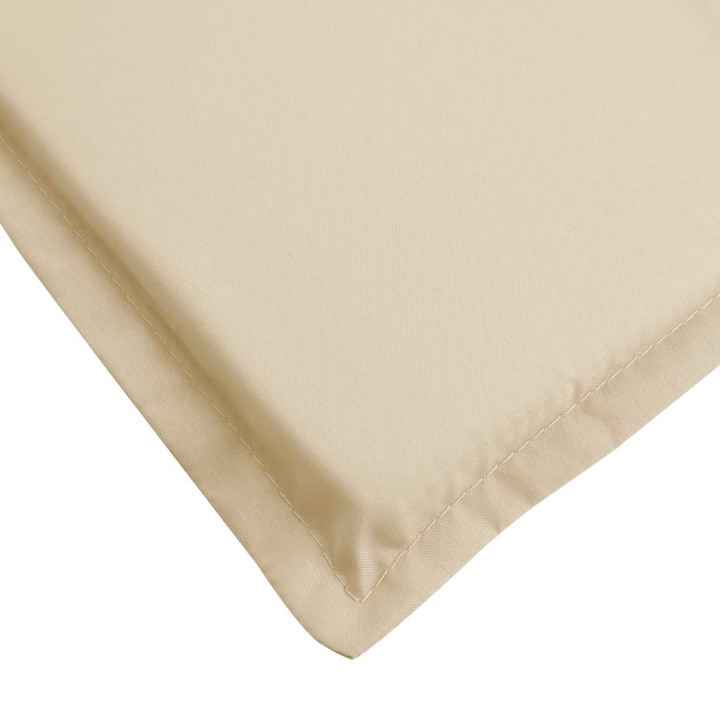 Coussin Bain de soleil | Coussin de chaise longue beige 200x70x3 cm tissu oxford Maison Chic - Image 7