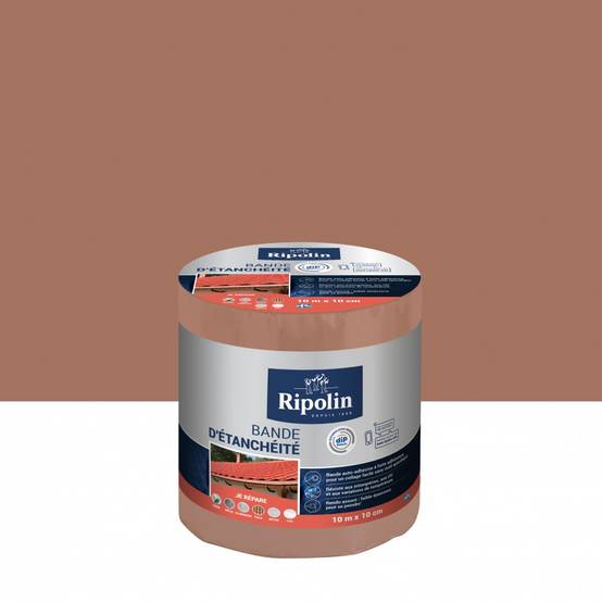 Ripolin - Bande d'étanchéité Adhésive ripolin, 10 m x 10 cm, terre cuite - Image 1